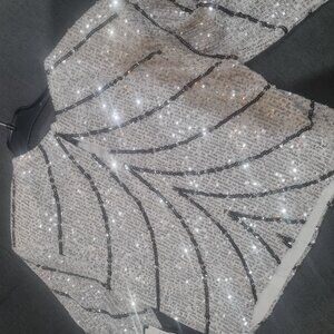 Sequin silver top, Alex&Sophia